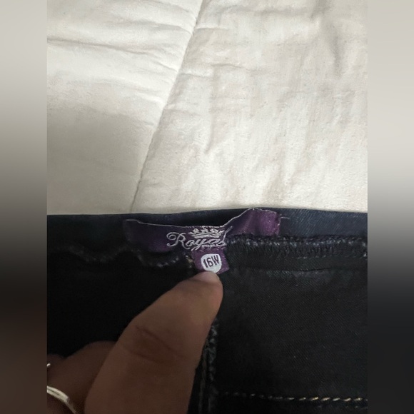 Royal Women’s Dark Blue Capri Pants, 16W - Picture 3 of 6